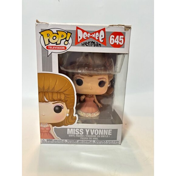 Funko Pop Television 645 Miss Yvonne Pee-Wee Herman Vinyl Figure Collectible in - Picture 8 of 8